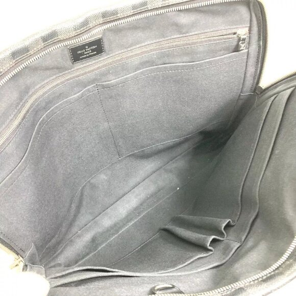 LOUIS VUITTON N41125 Damier Graphite Porto Document Voyage PDV Hand Bag Black - Picture 12 of 14